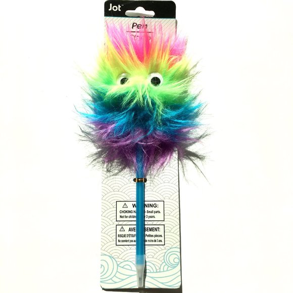 *3/$15* Fun Furry Rainbow Pen with Googly Eyes - Picture 3 of 3